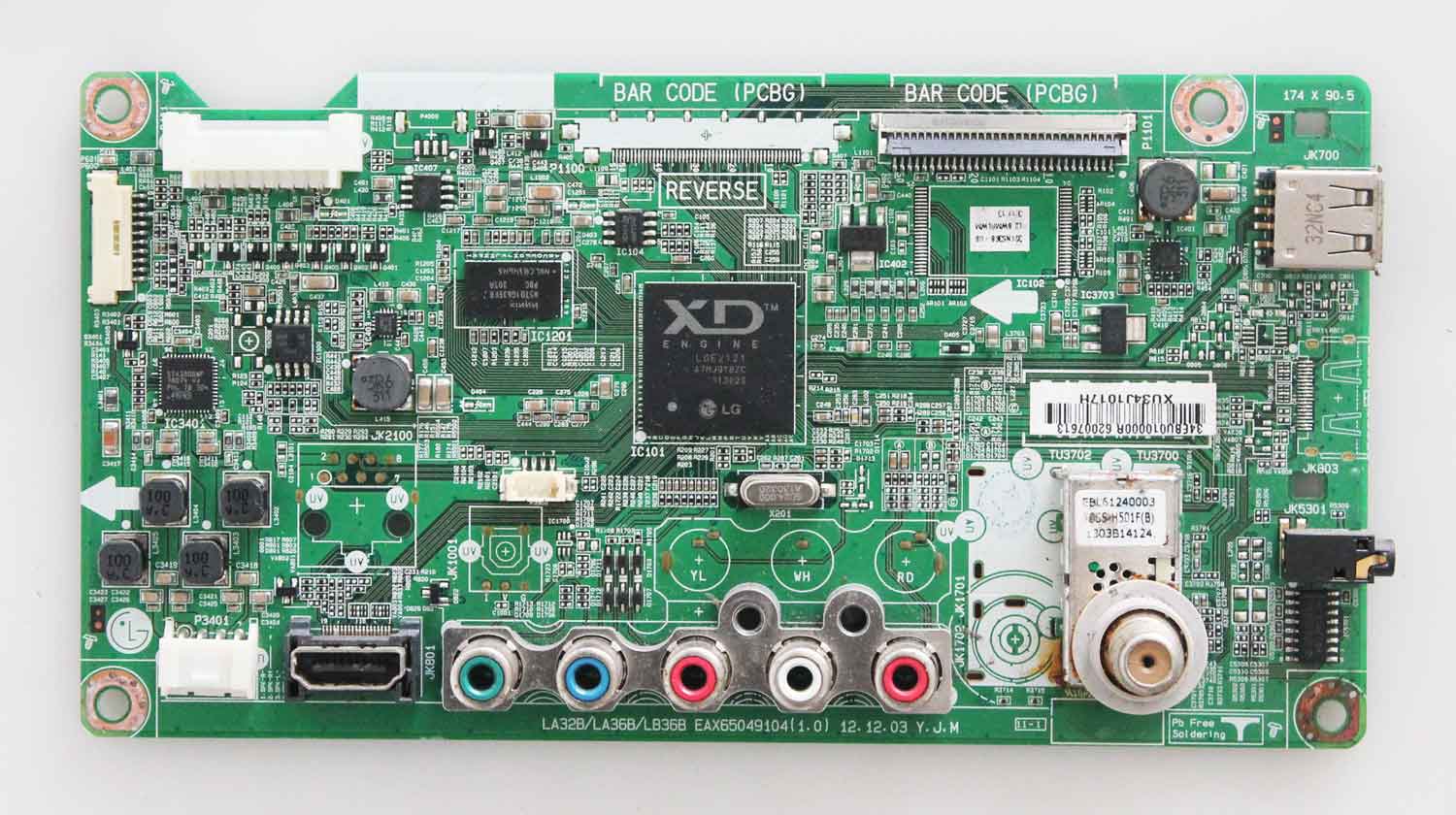 EAX65049104 (0.1) - 32LN563B-UB  NO DE SERIE:304MXJX9G876